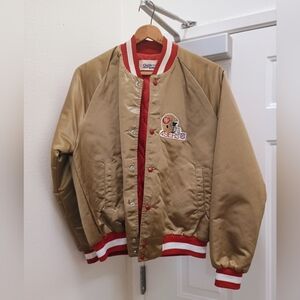 - Vintage 80's NFL chalk line 49's jacket
